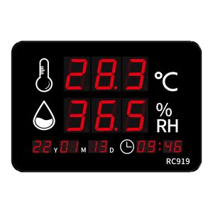 Industrial Grade Digital Thermometer Hygrometer Wall Clock Explosion Proof Probe