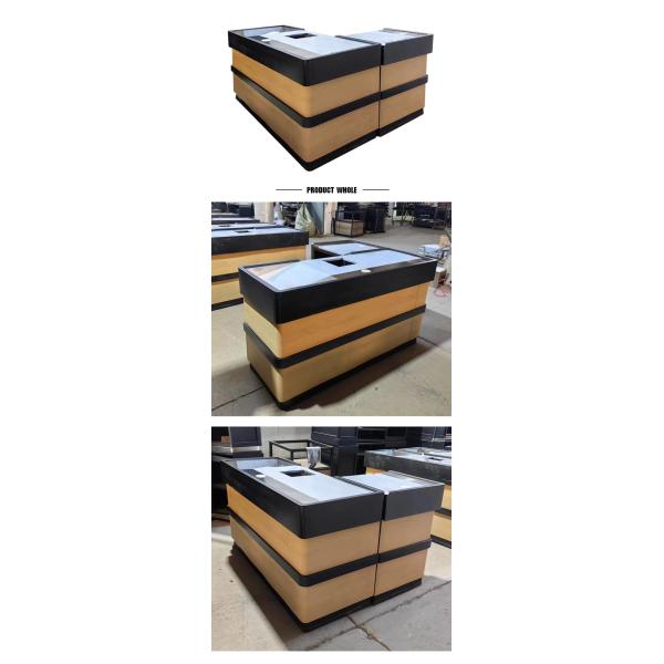 Custom Stainless Steel Checkout Counter With High Durability And Adjustable