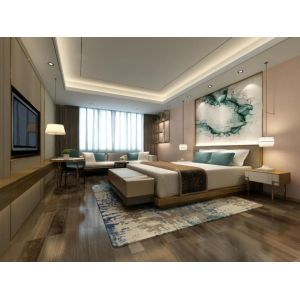 Lacquer Finish Metal Elements 3 Star Hotel Furniture ISO18001 Standard