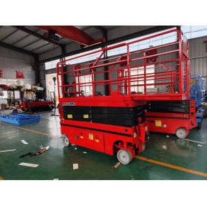 Electric 5.8m-10m lifting height self-propelled scissor lift double mast lifting