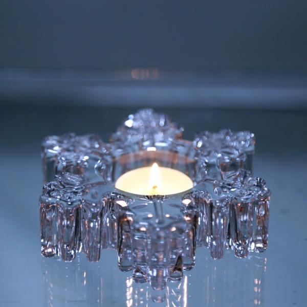 Clear Tea Light Candle Holder Lead Free Crystal Glass Creative Party Celebration Decoration
