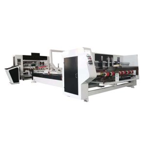 Cardboard Carton Pasting Machine For Box Folding Gluing Making