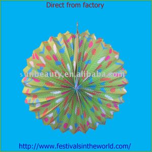 Quality round paper lanterns striped paper lanterns for sale