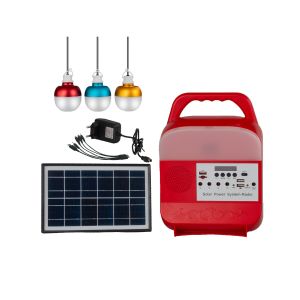 8000mah Solar Energy Lighting System Portable Solar Panel Kit