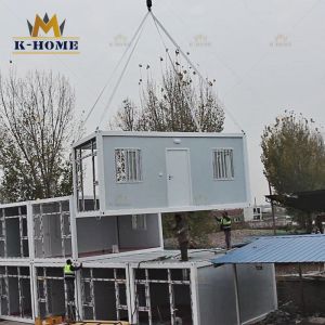 Prefabricated Removable Mobile Modular Portable Construction Office WIth Glass