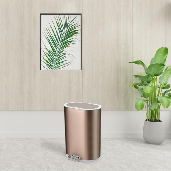Buy Slim 6 Liter Rustproof Mini Stainless Steel Trash Can at wholesale prices