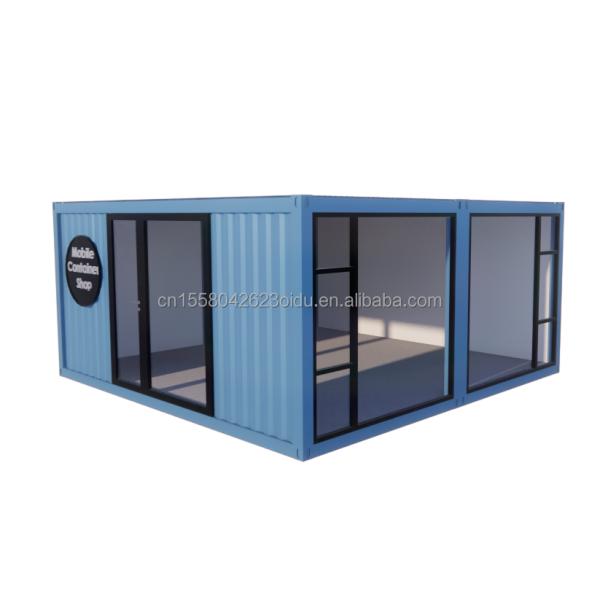 2023 Prefabricated Modular Container Houses with Aluminum Alloy Windows and Galvanized Steel Square Tubes
