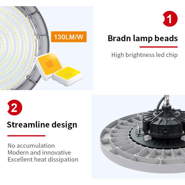 Warehouse Linear UFO Led High Bay Light 50 Watt 150 Watt Smd IP65 Explosion Proof Lamps