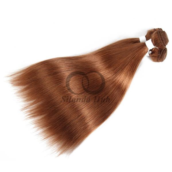 #30 Medium Auburn Straight Remy Human Hair Bundles Sew In Weave Bundles Brazilian Bundle Deals