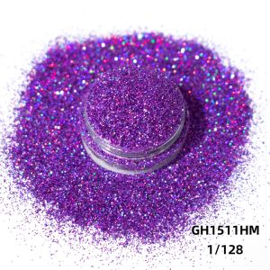Water Plant Based Cellulose Bio Glitter Powder Holographic Hexagonal Sequin