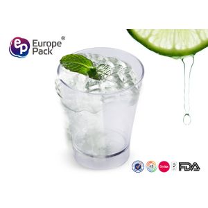 0.059 CBM Polystyrene Disposable Clear Plastic Cups With Lids