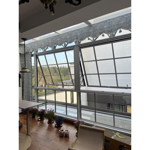 Buy French Style Aluminum Door Window With Double Pane Glass Windows Grill Design at wholesale prices