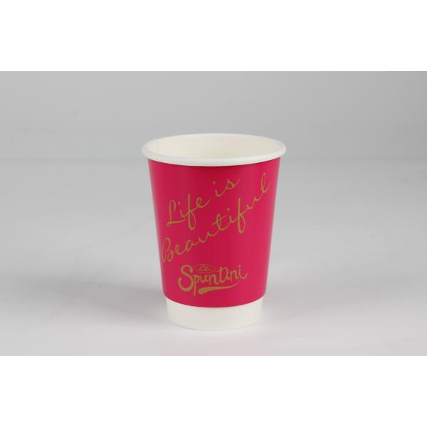Wholesale customized logo of coffee shop eco-friendly water-based coating hot drinks disposable coffee paper cups