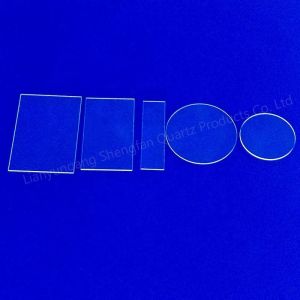 UV Quartz Glass Plate Lens High Light Transmittance 100mm Thickness