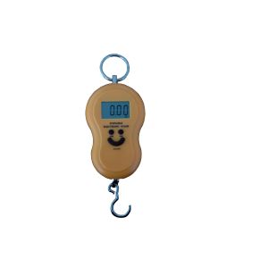 Quality Yellow bl fishing Digital Luggage Scale automatic zero resetting with blue backlight for sale
