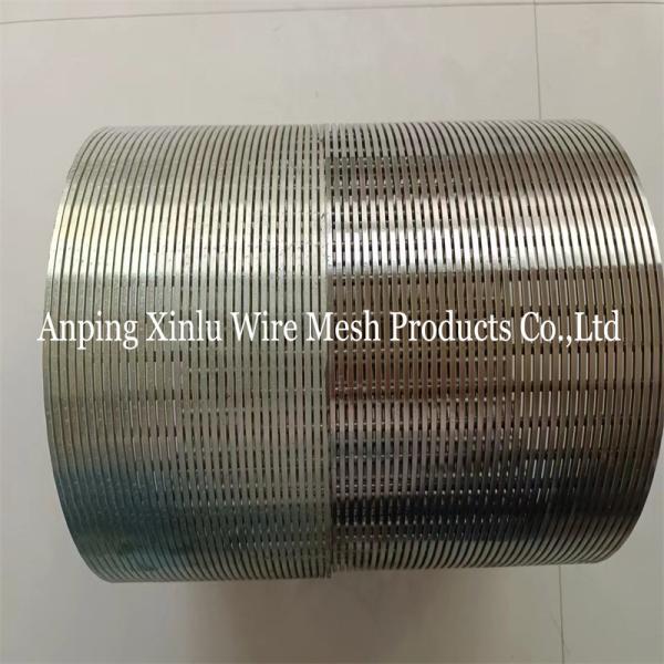 FOTI V Wire Screen Pipe 2.9m Standard Duplex Stainless Steel Wire Wrapped Sand Control Continuous Slot Screen Tube