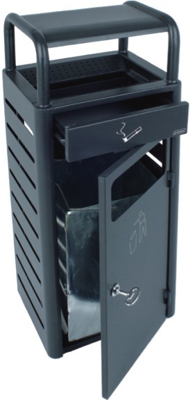 Buy 20L Ashtrays Bins Standing Ashtray Outdoor Metail With Paint Coating at wholesale prices