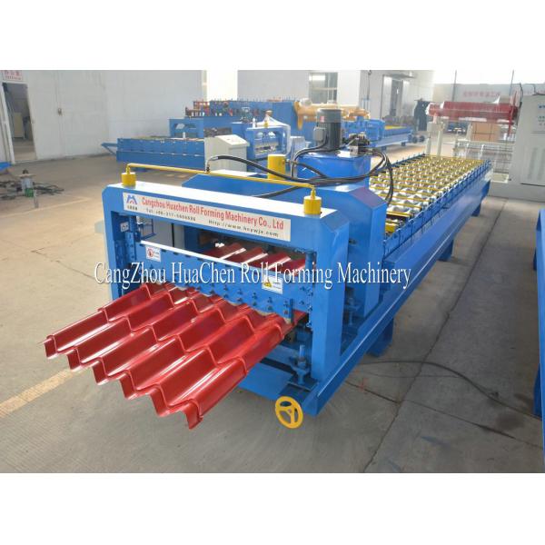 Buy Steel Roof Glazed Tile Roll Forming Machine Professional 18 Stations at wholesale prices