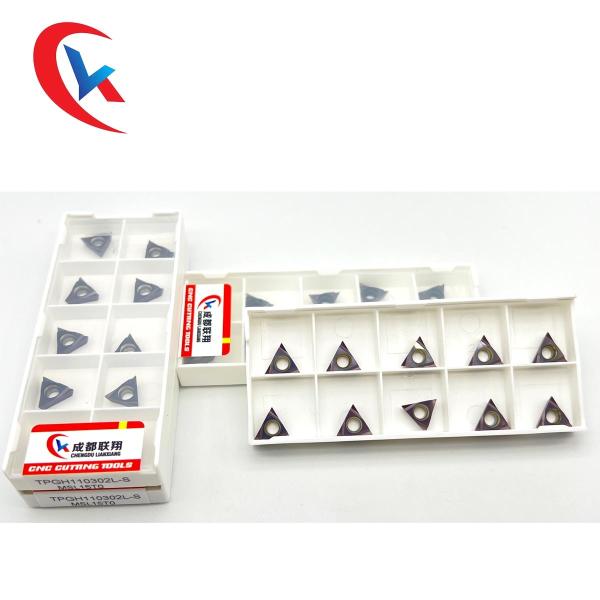 China TPGH110302L-S Pvd Coating Tungsten Carbide Inserts With 60° Cutting Edge Angle on sale China TPGH110302L-S Pvd Coating Tungsten Carbide Inserts With 60° Cutting Edge Angle on sale