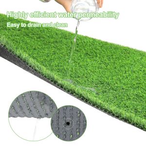 200 Stitches/M PE Material Non Infill Artificial Turf 50mm 18000 Dtex For