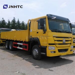 6X4 371HP Flatbed Heavy Cargo Truck With Sidewall