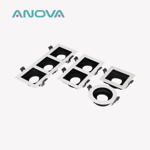 Recessed Spotlight Downlight Frame Triple-head GU10 MR16 Commercial Adjustable