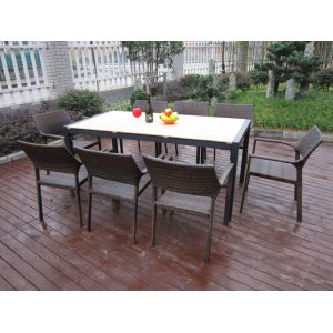 5pcs alum. Wooden furniture set