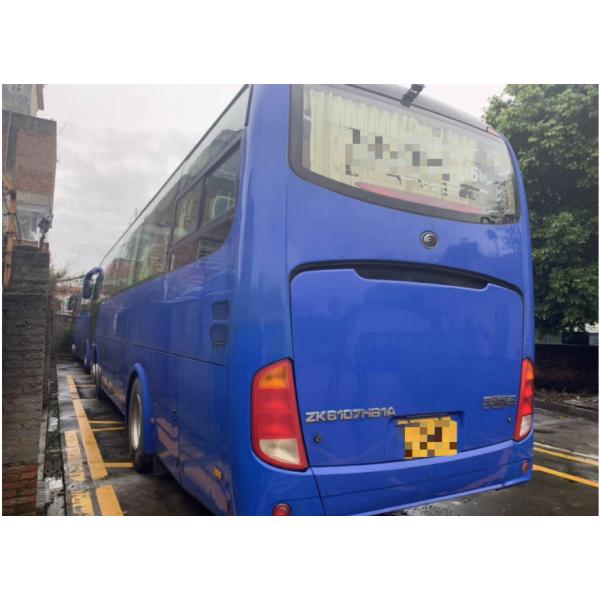 15000KG Dark Blue Used Yutong Buses 45 Seat 2014 Year Diesel LHD With A/C