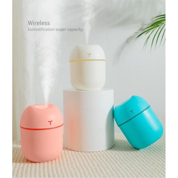 USB RGB Light Mini Car Water Drop Desktop Aromatherapy Air Humidifier for Household
