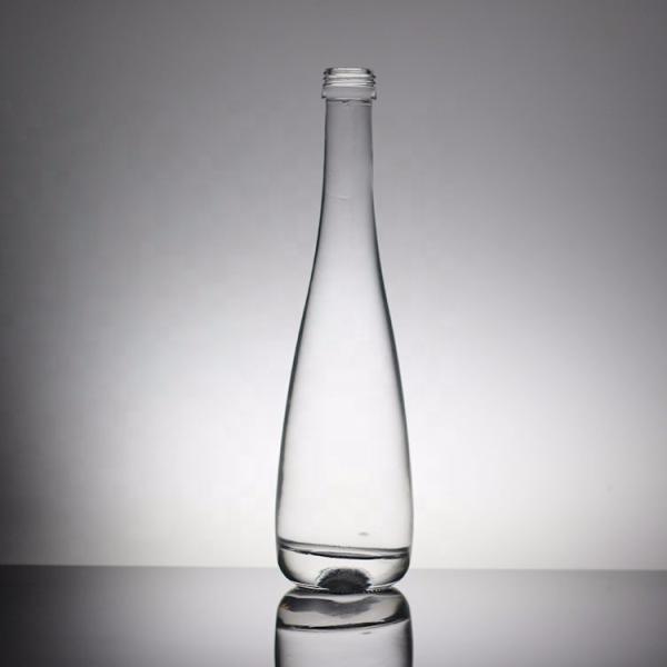 Transparent Round 700ml 350ml Custom Mineral Water Glass Bottle for Industrial Beverage