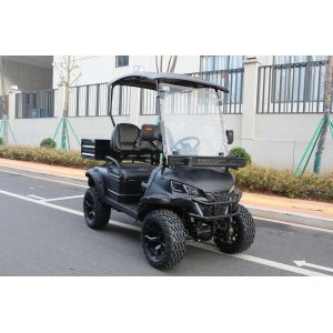Matte black electric golf truck aluminum alloy rear bucket large screen