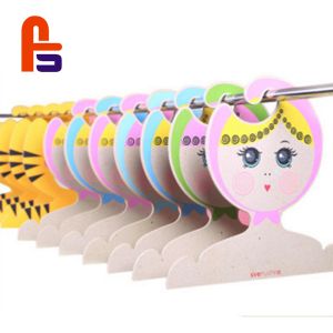 Quality Cute Design paper For Kids Clothes Custom Cardboard Hangers for sale