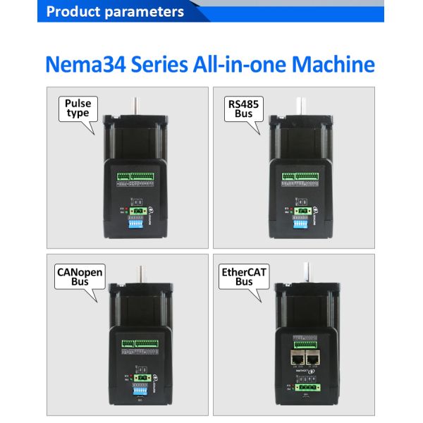 Lichuan Closed Loop Integrated Stepper Motors Driver 10N.m 2Phase Nema34 48V 6.0A 1000PPR