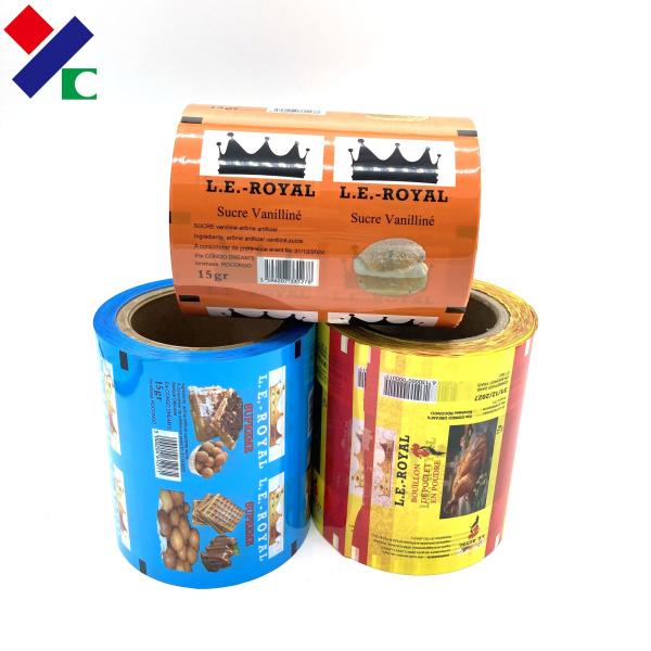 Buy Banana Flavor Powder Laminated Packaging Rolls High Barrier at wholesale prices