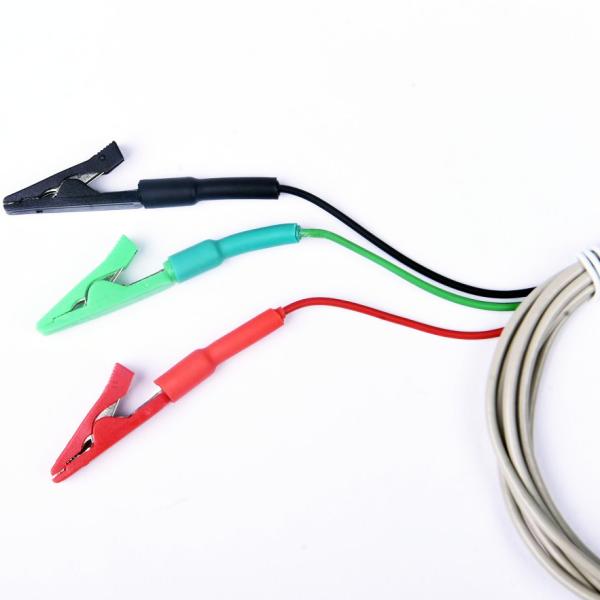 EMG Shielded Alligator Clips With 3 Alligator 5 pin Din Connector Cable