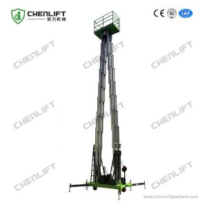 Aluminum Type Aerial Work Platform With Lifting Height 14m Platform Height