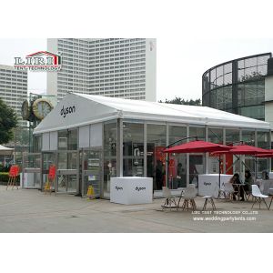 Exhibition Glass Wall Outdoor Event Tents 10x10m UV Resistant