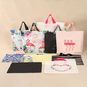 Poly Loop Handle Die Cut Shopping Bag Recycled With Gravure Printing
