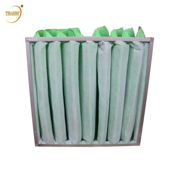 Buy 50Pa Galvanized Frame Air Conditioning Bag Filter Fiberglass Air Filter at wholesale prices