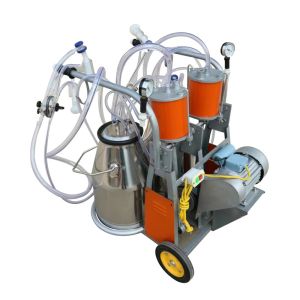 China HL-JN05 Sheep and Goat Mobile Milking Machine Piston Pump Type 750w Power on sale