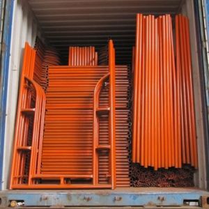 Painted Metal Mason Frame Scaffold with Gravity Lock for Construction