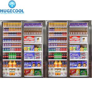 China Walk in Cooler Storage Room with 30*79 Aluminium Alloy Frame Door and Beer Racks on sale