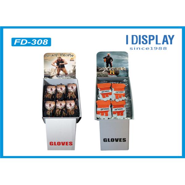 Gloves Cardboard POP Displays , Free Standing Cardboard Displays Special Shape