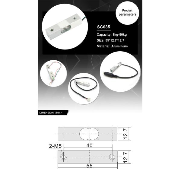 Affordable 15kg Capacity Kitchen Scale Load Cell with Miniature Design and Aluminum Alloy