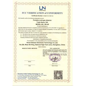 Henan Bosean Electronic Technology Co., Ltd. Certifications