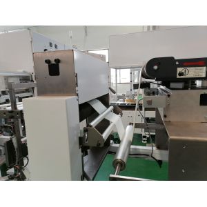 Online Bag Making Sanitary Pads Packing Machine , Sanitary Napkin Automatic