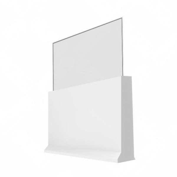 55-inch transparent OLED screen in operation