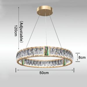 Led Crystal Chandelier For Living Room Creative Design round crystal chandelier