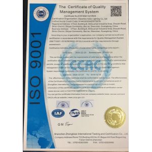 Shenzhen JYG New Energy Co., Ltd. Certifications