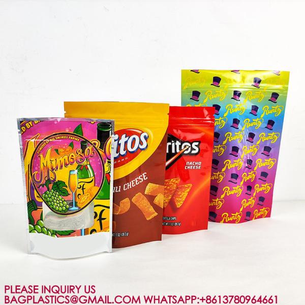 Sustainable Aluminum Foil Bag Candy Biscuit Nut Food Bag Packaging Sealed Zipper Bag